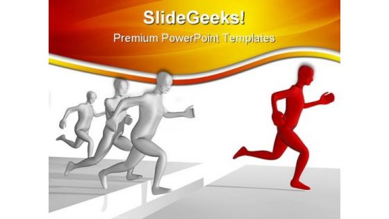 Business Leader Leadership PowerPoint Themes And PowerPoint Slides 0711