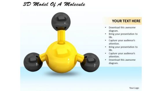 Business Level Strategy 3d Model Of Molecule Best Stock Photos