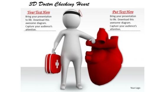 Business Level Strategy Definition 3d Doctor Checking Heart Character Modeling