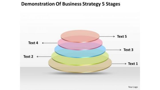 Business Level Strategy Definition 5 Stages Plan Preparation PowerPoint Templates