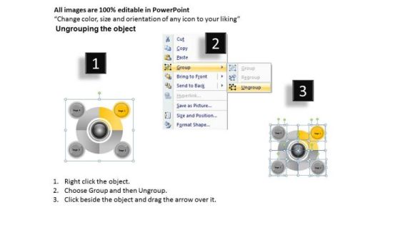 Business Life Cycle Diagram Implementation Of Plan 4 Stages PowerPoint Templates Slide02