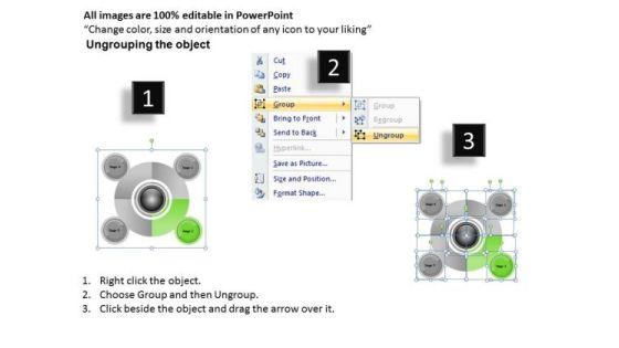 Business Life Cycle Diagram Implementation Of Plan 4 Stages Ppt PowerPoint Template Slide02