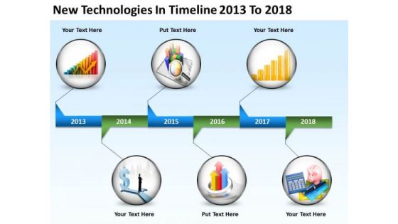 Business Life Cycle Diagram Timeline 2013 To 2018 PowerPoint Templates Ppt Backgrounds For Slides