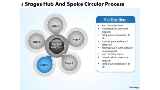 Business Logic Diagram Spoke Circualr Process Ppt PowerPoint Templates Backgrounds For Slides