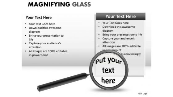 Business Magnifying Glass PowerPoint Slides And Ppt Diagram Templates