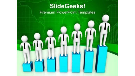 Business Man Can Grow Gradually PowerPoint Templates Ppt Backgrounds For Slides 0713