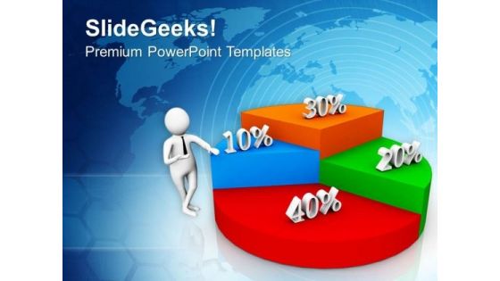 Business Man Explaining Profit Sharing Ratio PowerPoint Templates Ppt Backgrounds For Slides 0713