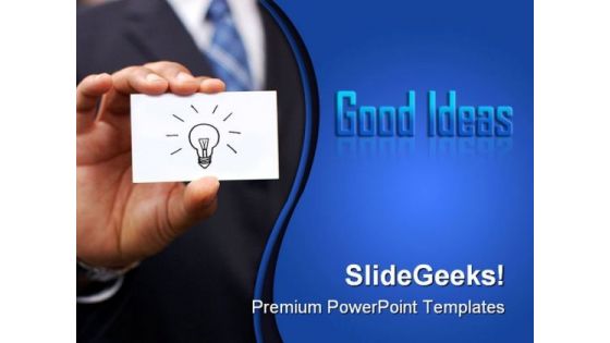 Business Man Idea Symbol PowerPoint Templates And PowerPoint Backgrounds 0211