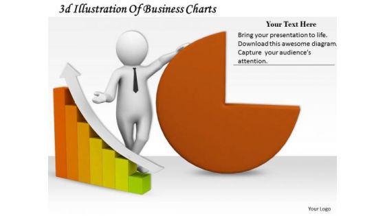 Business Management Strategy 3d Illustration Of Charts Characters