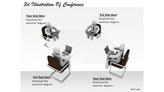 Business Management Strategy 3d Illustration Of Conference Basic Concepts