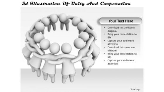 Business Management Strategy 3d Illustration Of Unity And Cooperation Concepts