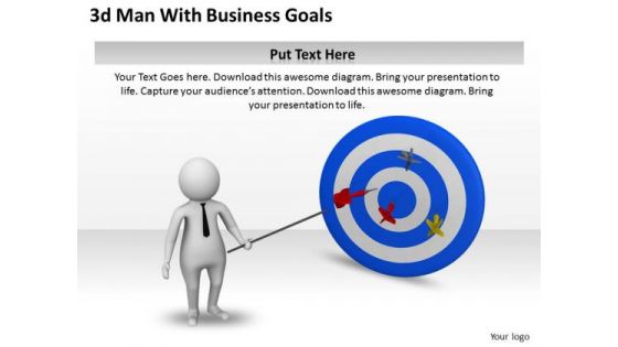 Business Management Strategy 3d With Goals Basic Concepts