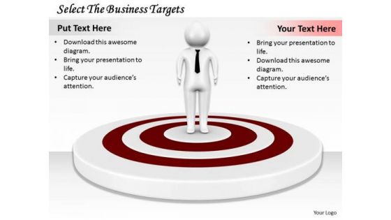 Business Management Strategy Select The Targets 3d Character Modeling