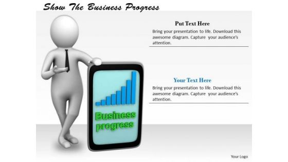 Business Management Strategy Show The Progress 3d Character Modeling