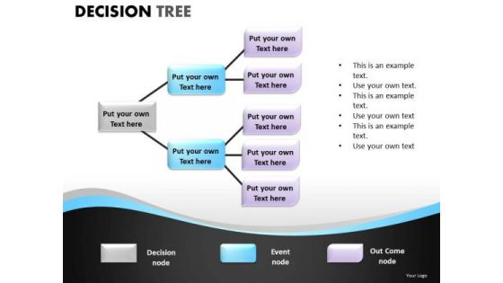 Business Marketing Decision Tree PowerPoint Slides And Editable Ppt Templates