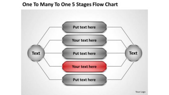 Business Marketing Strategy To Many 5 Stages Flow Chart Ppt Consultant