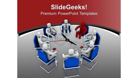 Business Meeting For Financial Matter PowerPoint Templates Ppt Backgrounds For Slides 0413