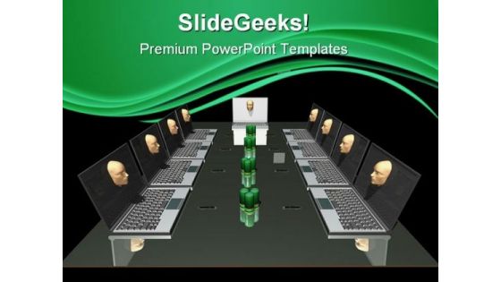 Business Meeting Internet PowerPoint Templates And PowerPoint Backgrounds 0611