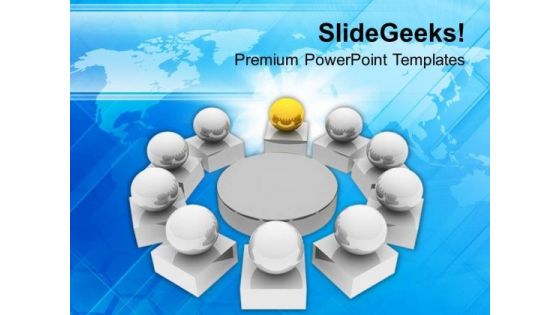 Business Meeting Teamwork PowerPoint Templates Ppt Backgrounds For Slides 0413