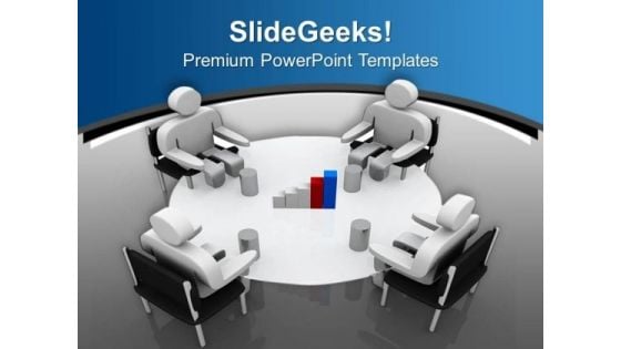 Business Meetings For Result Discussion PowerPoint Templates Ppt Backgrounds For Slides 0613
