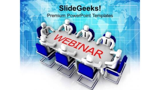 Business Men Discussing On Webinar PowerPoint Templates Ppt Backgrounds For Slides 0313 Business Men Discussing On Webinar PowerPoint Templates Ppt Backgrounds For Slides 0313
