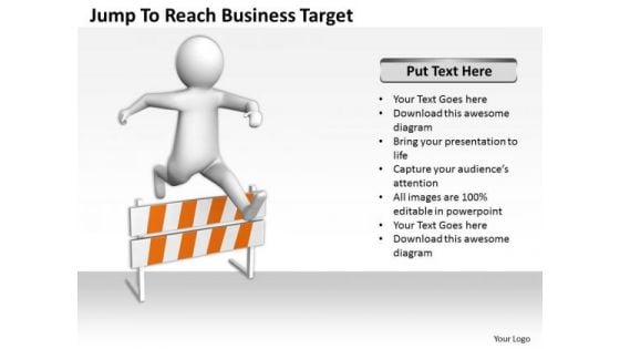 Business Men Reach PowerPoint Theme Target Templates Ppt Backgrounds For Slides