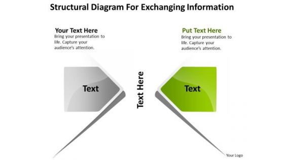 Business Model Diagram Examples For Exchanging Information Ppt PowerPoint Templates