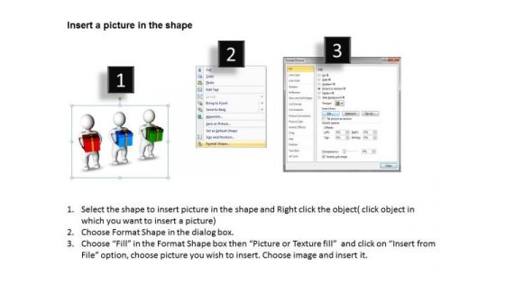 Business Model Diagrams 3d Men Holding Gift Box Events PowerPoint Slides