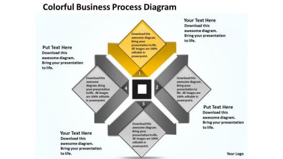 Business Model Diagrams PowerPoint Templates Backgrounds For Slides