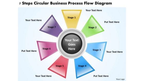 Business Model Diagrams PowerPoint Templates Free Download Process Flow Slides