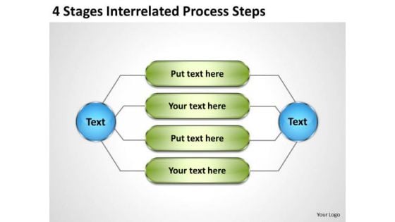 Business Model Diagrams Process Steps PowerPoint Templates Backgrounds For Slides