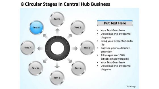 Business Model Strategy 8 Circular Stages Central Hub Examples