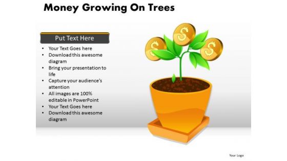 Business Money Growing On Trees PowerPoint Slides And Ppt Diagram Templates