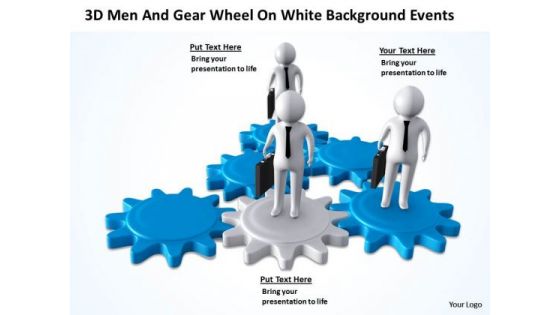 Business Network Diagram Wheel On White Change Background PowerPoint Events Templates