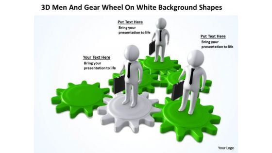 Business Network Diagram Wheel On White Change Background PowerPoint Shapes Templates