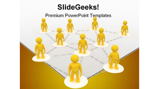 Business Networking Communication PowerPoint Themes And PowerPoint Slides 0711