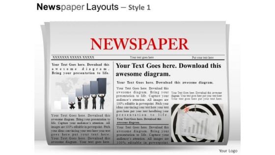 Business Newspaper Layouts 1 PowerPoint Slides And Ppt Diagram Templates
