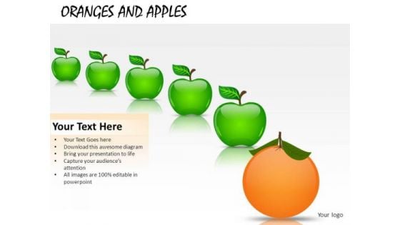 Business Oranges And Apples PowerPoint Slides And Ppt Diagram Templates