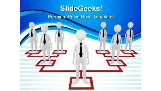 Business Organization Leadership PowerPoint Templates And PowerPoint Backgrounds 0711