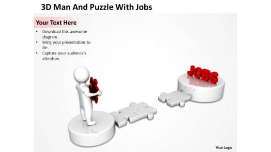 Business Organizational Chart Examples 3d Man And Puzzle With Jobs PowerPoint Templates Business Organizational Chart Examples 3d Man And Puzzle With Jobs PowerPoint Templates