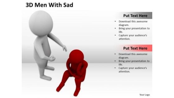 Business Organizational Chart Examples 3d Man With Sad PowerPoint Templates Business Organizational Chart Examples 3d Man With Sad PowerPoint Templates
