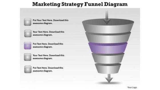 Business Organizational Chart Template Marketing Strategy Funnel Diagram PowerPoint Templates