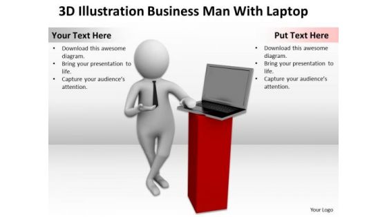 Business People Clip Art New PowerPoint Presentation Man With Laptop Slides