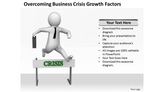 Business People Clipart PowerPoint Presentations Crisis Growth Factors Templates