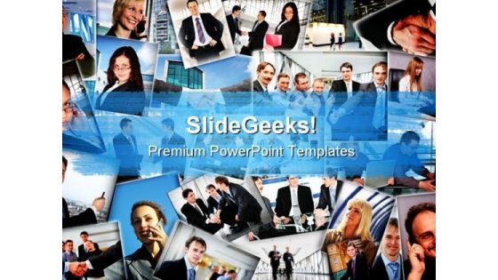 Business People Collage Success PowerPoint Templates And PowerPoint Backgrounds 0811