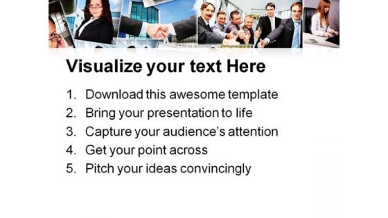 Business People Collage Success PowerPoint Themes And PowerPoint Slides 0811