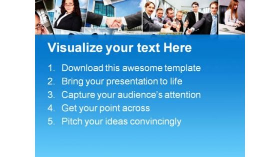 Business People Collage Success PowerPoint Themes And PowerPoint Slides 0811