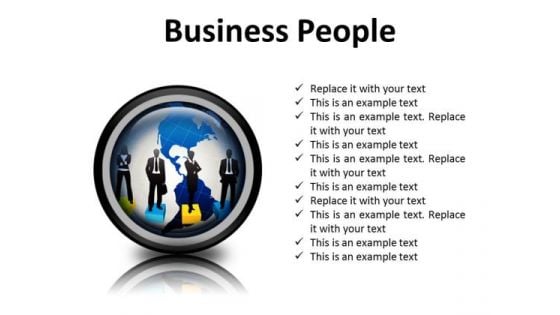 Business People Global PowerPoint Presentation Slides Cc