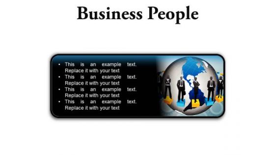 Business People Global PowerPoint Presentation Slides R