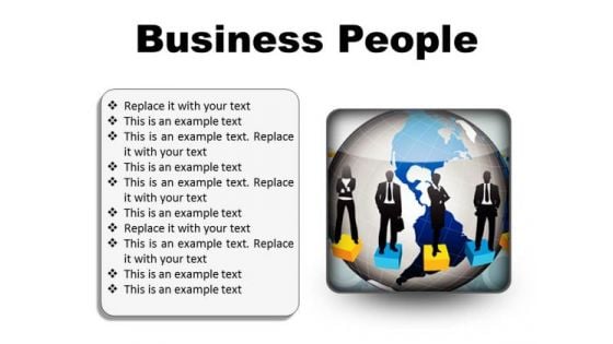 Business People Global PowerPoint Presentation Slides S